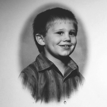 Childhood photo of Mike Edwards.