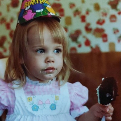 Childhood photo of Sandy Baran.