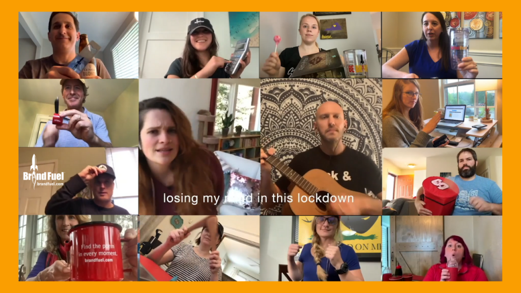 Zoom call of BrandFuel team